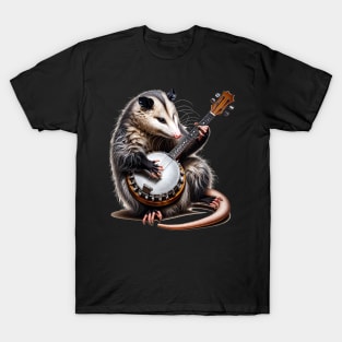 Opossum playing a banjo T-Shirt